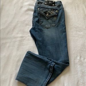 MISS ME BLUE FLARE BLUE JEANS SIZ E30 -34 inseam